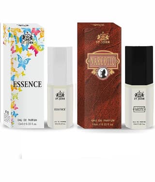ST.JOHN Cobra Essence & Narcotic Pocket Perfume For Men 10ml Each (20ml) - Pack of 2