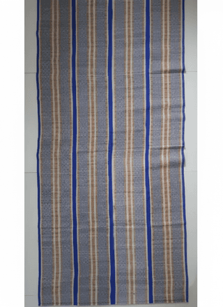 Sustainable Handcrafted Yoga Mat by Sandhya Mat Unit Cotton and Madurkathi Natural Grass Fiber 3 6 Square Feet
