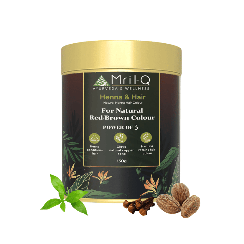 MrilQ Henna & Hair | Hair colour | Natural Red or Brown Colour (pack of 2)