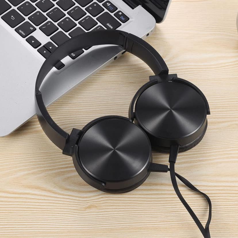 Premium Wired Headphones for Music, Stereo Sound Headset with Comfortable Design for Mobile, Laptop, Computer and Daily Use view 4