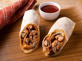 Chicken tikka roll