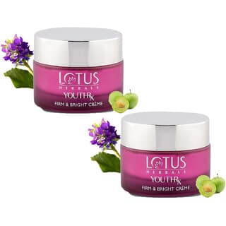 Lotus Herbals Youthrx Firm Bright Cream Spf 20 Pa+++ Anti Ageing Brightening 50g(Pack Of 2)