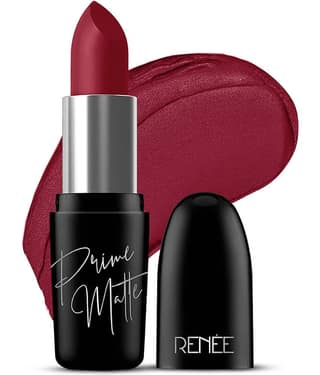 RENEE Prime Matte Lipstick Rustic Red, Long-Lasting, Creamy, Non-Drying,(Rustic Red,4.5g)