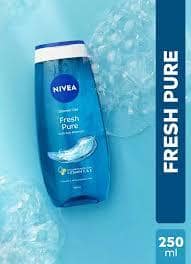 Nivea Fresh Pure Shower Gel - Sea Minerals & Aquatic Scent, Refreshing, Moisturising, 250 ml
