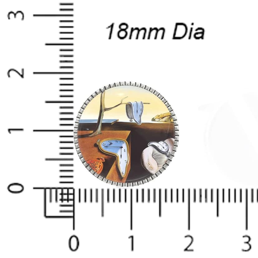 The Smart Buttons - Shirt Button Cover Cufflinks for Men - The Persistence of Memory Inspired by Salvador Dal� view 6
