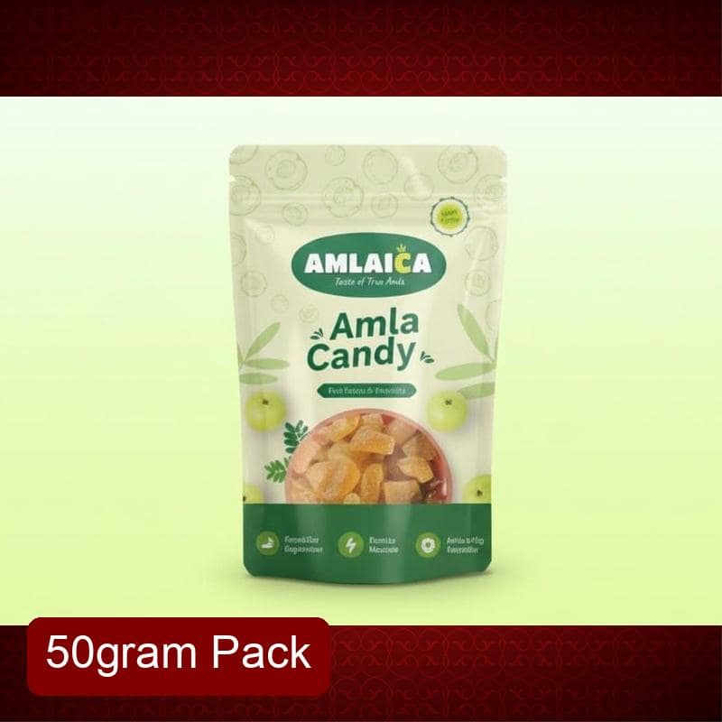 Amlaica Amla Candy (50g) | Rich in Vitamin C & Antioxidants | Natural Immunity Booster & Healthy Snack