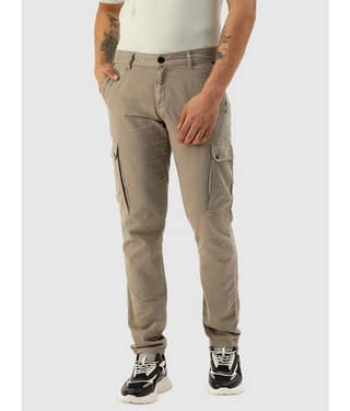IVOC Men Solid Slim Fit Cargos Trousers