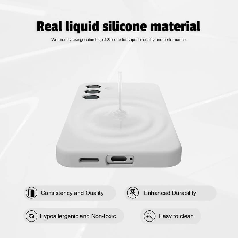 LIRAMARK Liquid Silicone Soft Back Cover Case for Samsung Galaxy S25 Plus view 4