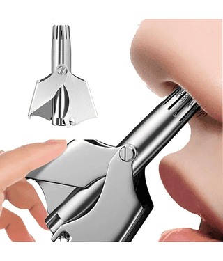 MAHADEV ENTERPRISE Manual Nose Trimmer Silver Cordless Nose Trimmer With 0 minutes Runtime