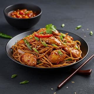 Schezwan Chicken Noodles