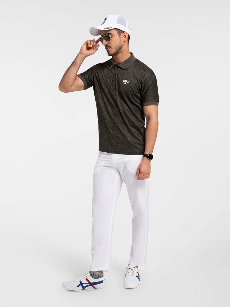 AH Military Olive Camo Polo view 5