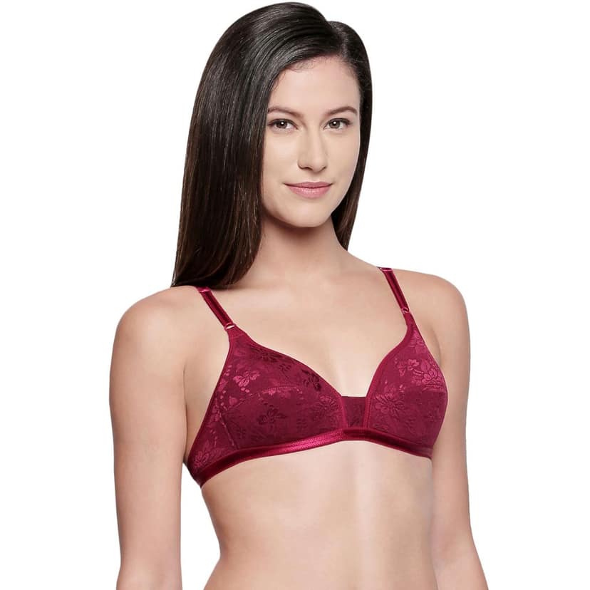Bodycare Cotton Lightly Padded Non wired Tshirt Bra-Pack of 3 view 3
