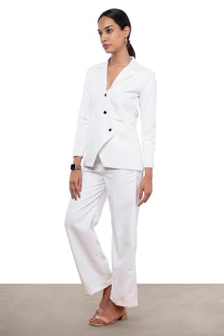 CLASSIC OVERLAP BLAZER CO-ORD SET