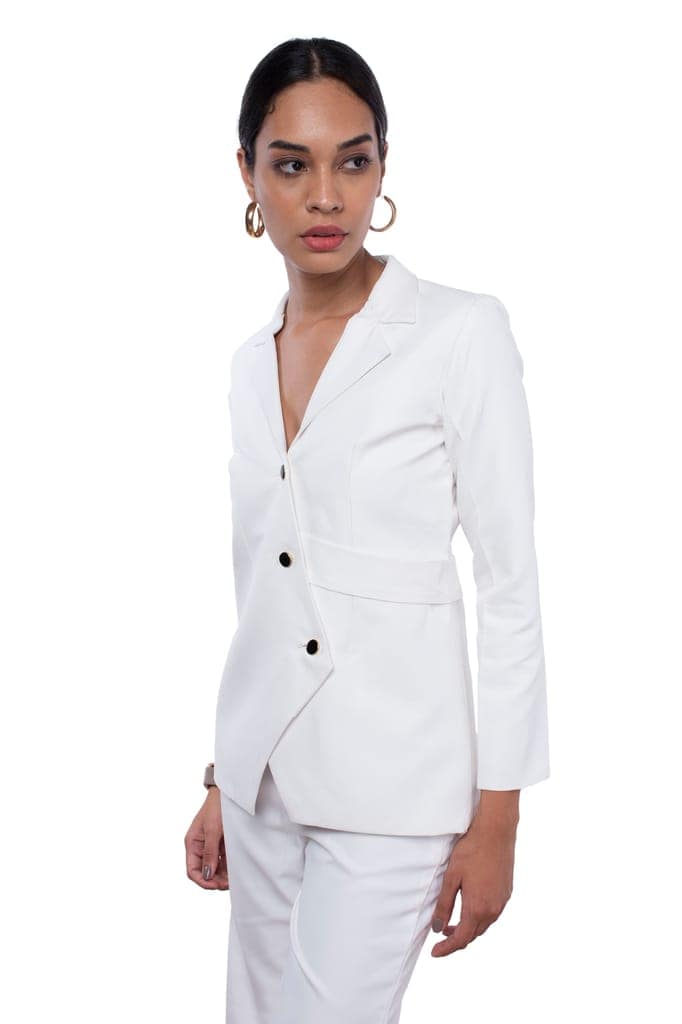 CLASSIC OVERLAP BLAZER CO-ORD SET view 5