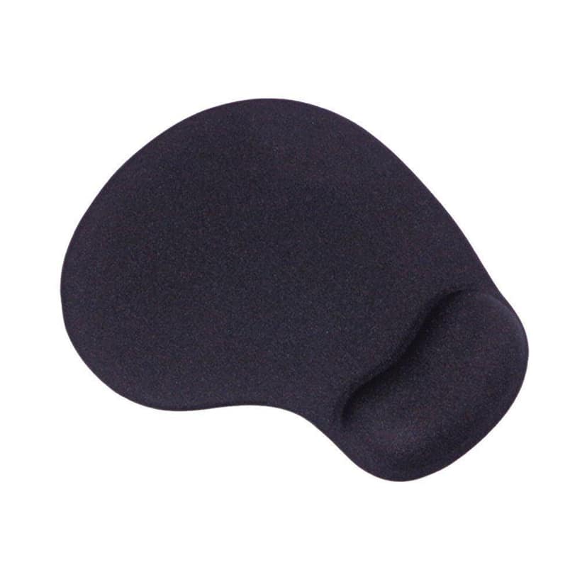 Mouse Pad with Comfortable Wrist Rest Support and Lycra Cloth for Easy Pain Relief, Durable and Washable, Classic ( Black) view 2