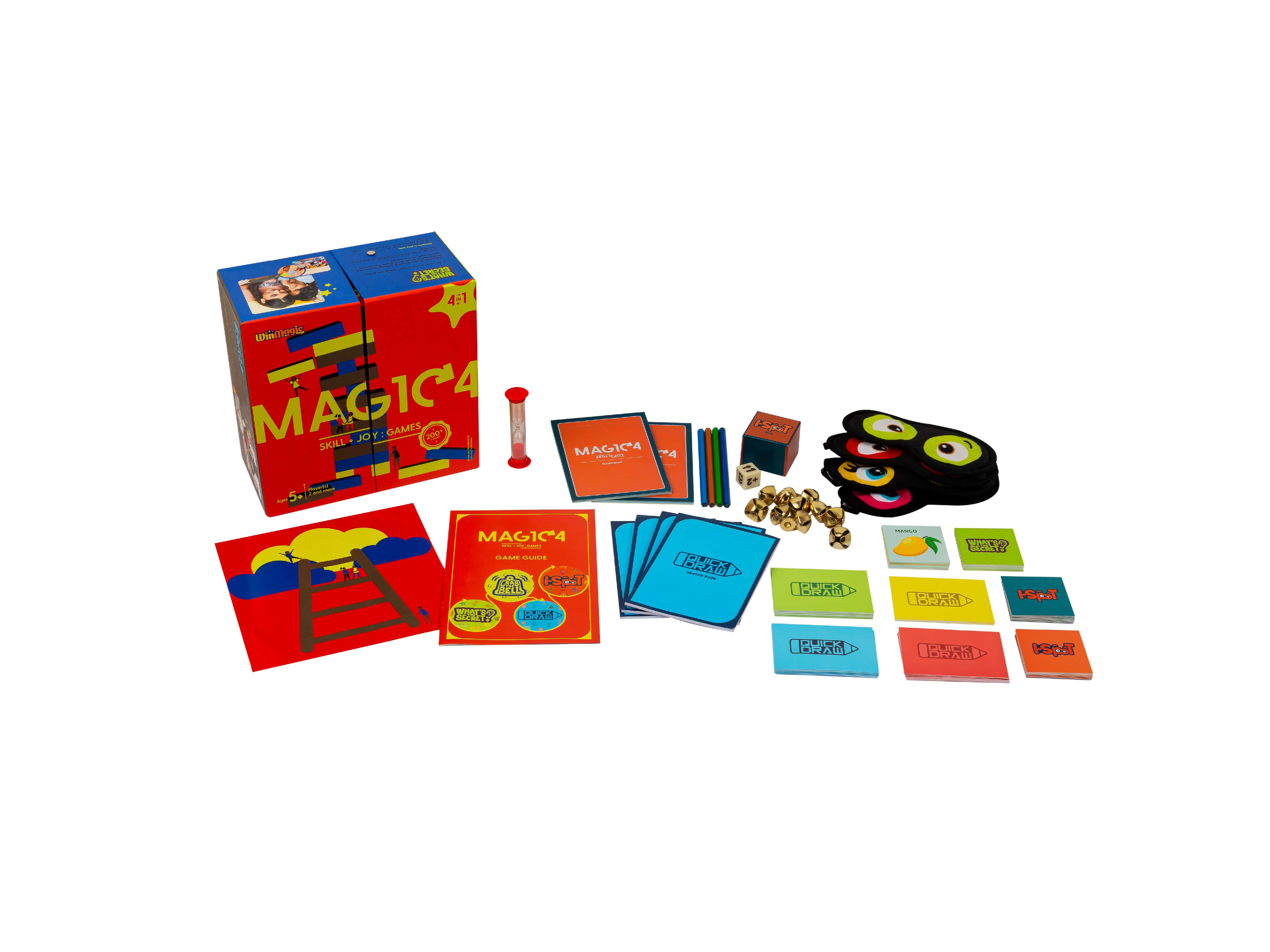 Magic4 Games Skill N Joy, 4 in 1 Games