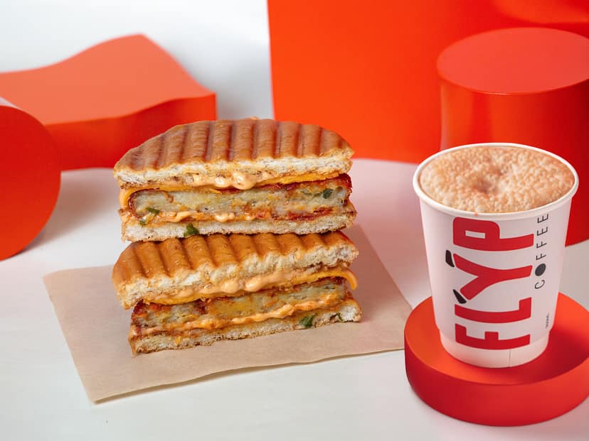 Cheesy aloo bunto + any cold coffee