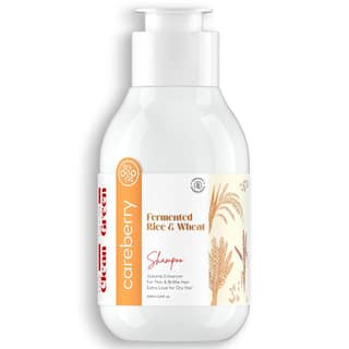 Careberry Fermented Rice & Wheat Volumizing Shampoo, For Thin, Dry Hair , Organic , Sulphate-Free, Vegan , Adds Shine & Strength 100ml