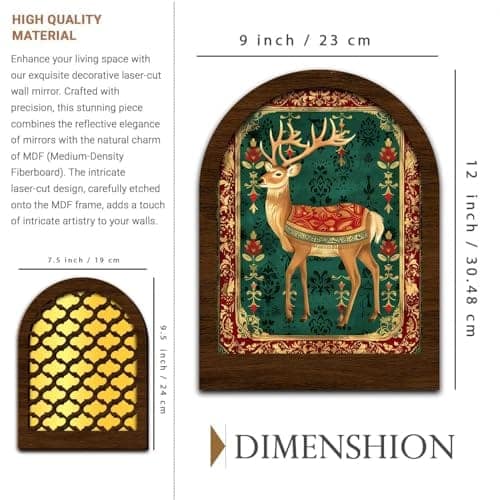Decoration Items | Traditional Wall Decor Items for Living Room | Mirror Wall Hanging | Home Decor Items for view 2