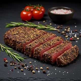 Peppercorn Crusted Beef Steak