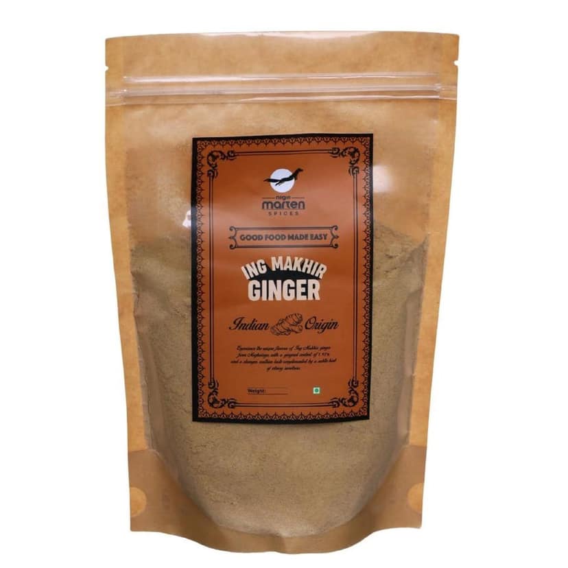 Nilgiri Marten Ing Makhir Ginger (Adrak Powder), 1.97% Gingerol, Meghalaya