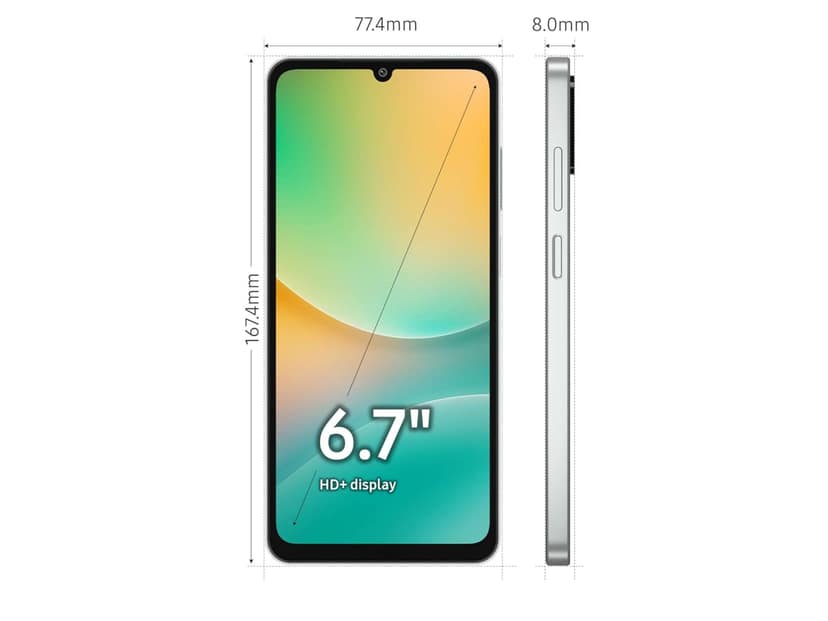 Samsung M06 Smartphone, 6GB RAM, 128GB Storage - Sage Green view 3
