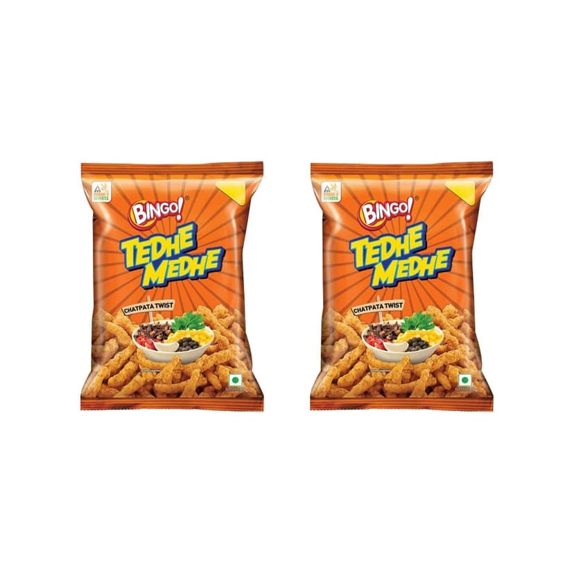 Bingo Tedhe Medhe Chatpata Twist Crisps - Pack of 2 view 2