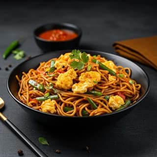 Hyderabad Egg Noodles