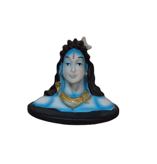 Lord Shiva Bust Statue | Resin Shiva Head Sculpture | 4.5 Inch