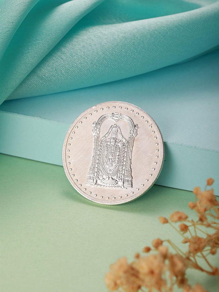 Tirupati Balaji 10 gram 999 Round Silver Coin view 3