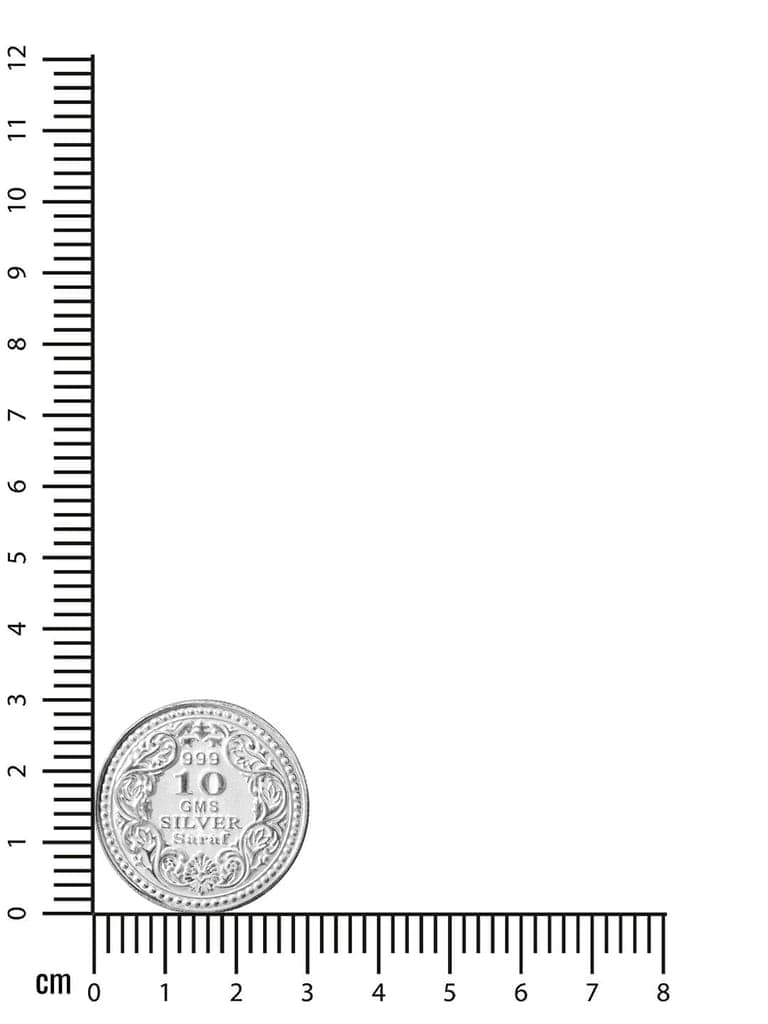 Tirupati Balaji 10 gram 999 Round Silver Coin view 8