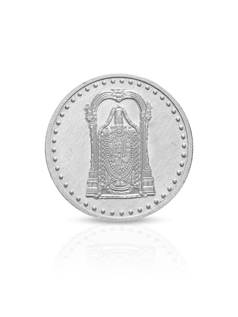 Tirupati Balaji 10 gram 999 Round Silver Coin view 9