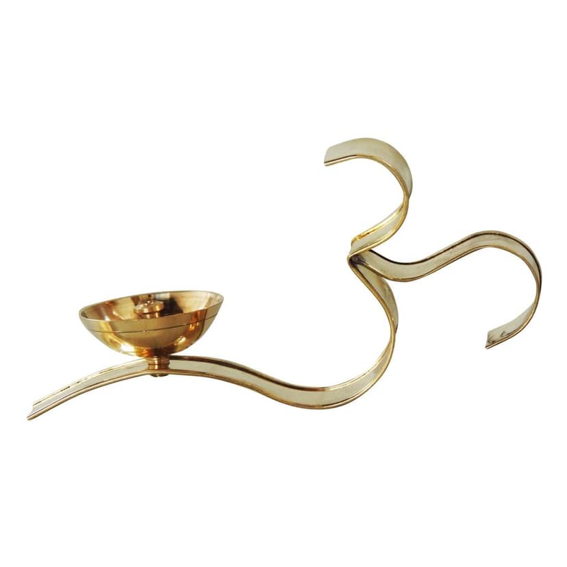 Brass Om Fancy Deepak No. 1 (ZMAS489 A) view 3