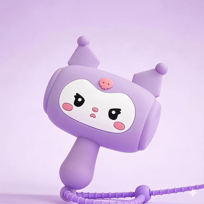 Sound Hammer Toy for Kids & Adults | Cartoon Animal Squeaky Hammer Keychain | Stress Relief Fidget Toy | Portable Kawaii Sound Toy for Bags, Keys & Gifts (kurom) view 3