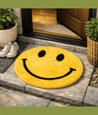 LADLI JEE Set of 1 Regular Polyester Door Mat ( 53 X 53 cm ) Purple