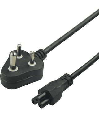 QUANTRON 1.5m Power Cord Compatible for Laptop Adapters - Black