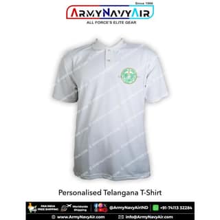 ArmyNavyAir Telangana T-Shirt (XL) | Premium Personalised Polo | Casual & Institutional Wear