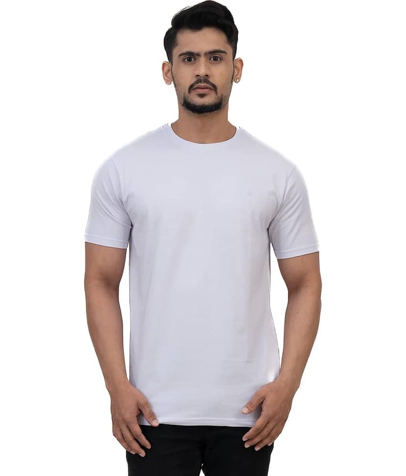 Cotstyle Pack of 1 Cotton Regular Fit Men's T-Shirt ( Sky Blue )