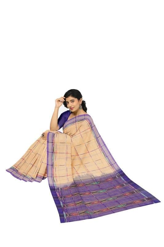 APCO Handloom (A Andhra Pradesh Govt Emporium)- Women's Traditional Pure Handloom Dulla Cotton Saree | DCS0003 view 4