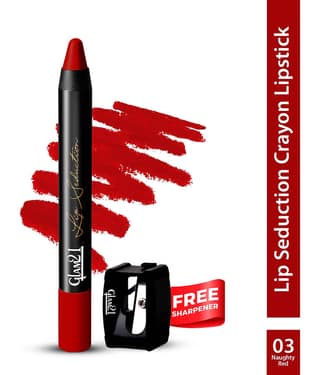 Glam21 Lip Seduction Non- Transfer Crayon Lipstick With Creamy Matte Formula 2.8gm Light Maroon-04