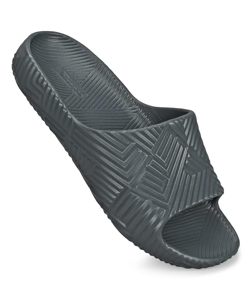 Paragon EVK10924G Men's Waterproof Grey Sliders with Comfortable Anti-Skid Sole view 6