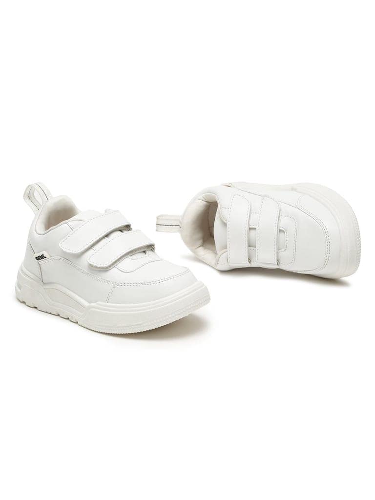 SuperKool Comfortable & LightWeight Lace-Free Sneakers - White (Unisex) view 8