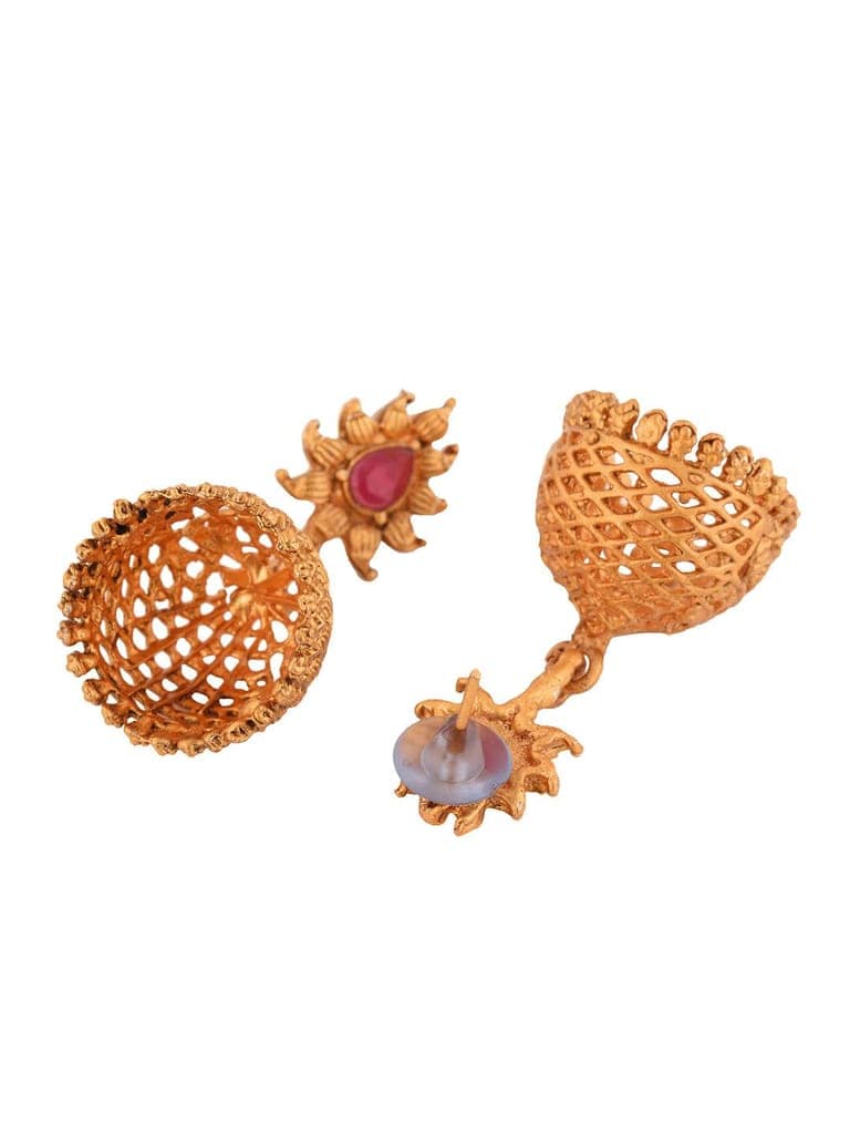 Gold Plated Grand South Indian Imitation Bridal combo Temple Jewellery Set view 7