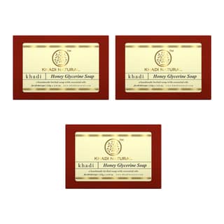 Khadi Natural Honey Glycerine Soap Combo Pack Of 3 – 125gm Each
