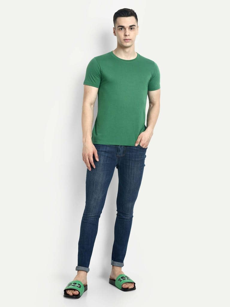 Hummel Cam Men'S T-Shirt Pack Of 3(Maroon/Green/White) view 9