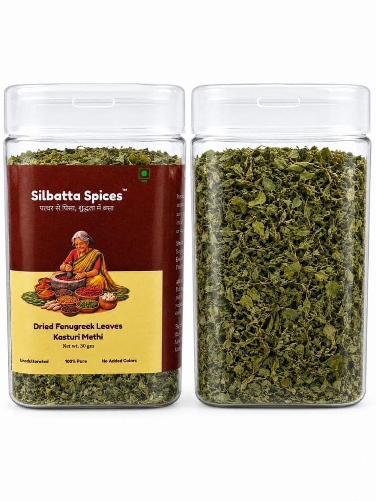 Silbatta Spices Dried Fenugreek Leaves | Kasturi Methi view 4