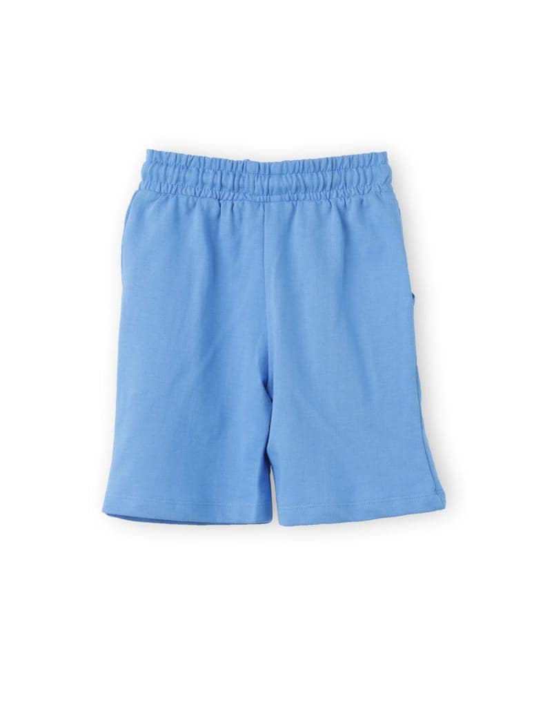 Boys Shorts Cotton French Terry All Aboard Blue Baby Penguin view 4