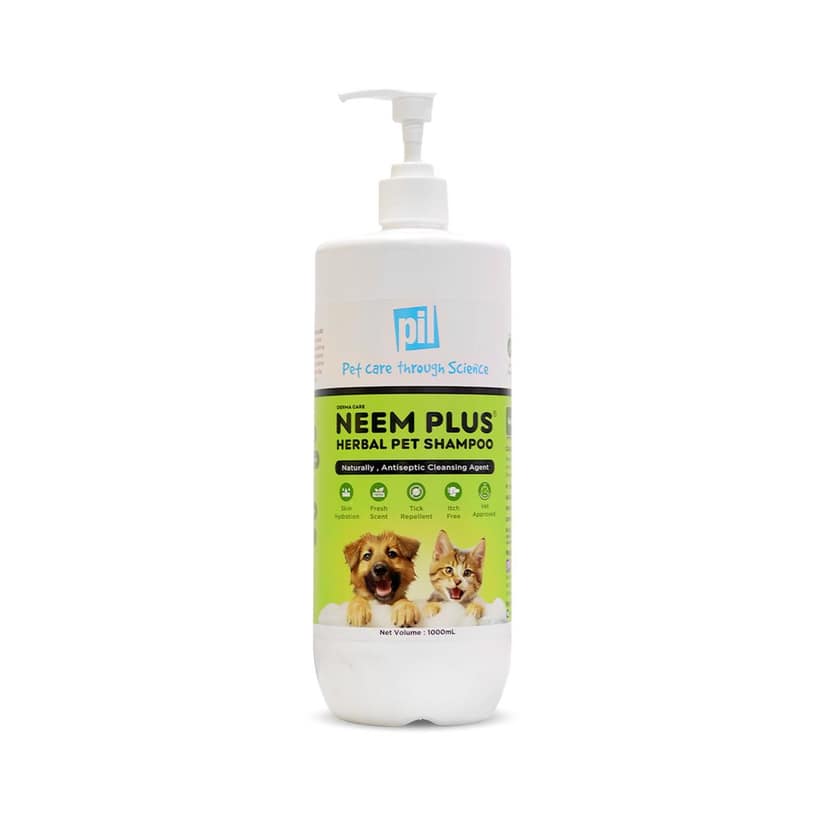 Neem Plus Herbal Pet Shampoo (1000ml) - Dog Shampoo - Coat Cleansing & Conditioning Shampoo