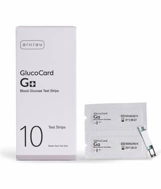 Arkray Glucocard G+ 10 Bottlepack Blood Glucose Test Strips For Glucocard G+ Glucometer