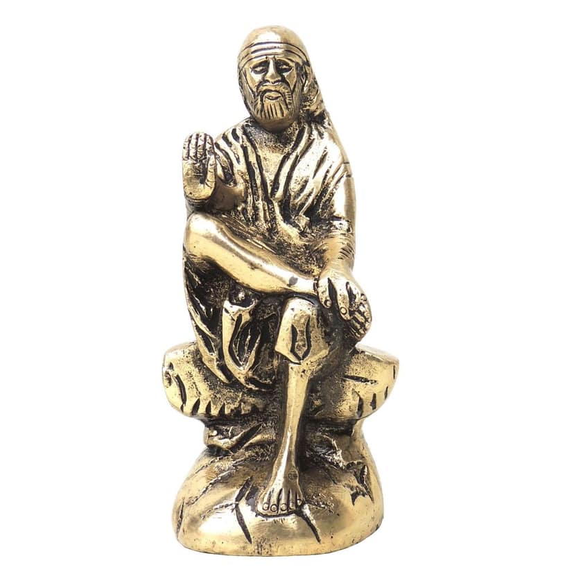 Brass Showpiece Sai Baba Statue (BSMAS039 A) view 2